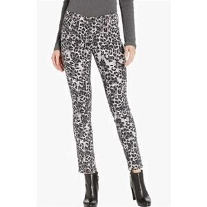 AG Adriano Goldschmied Prima Ankle Cigarette Leopard Stretch Jeans 26R $188 NWOT